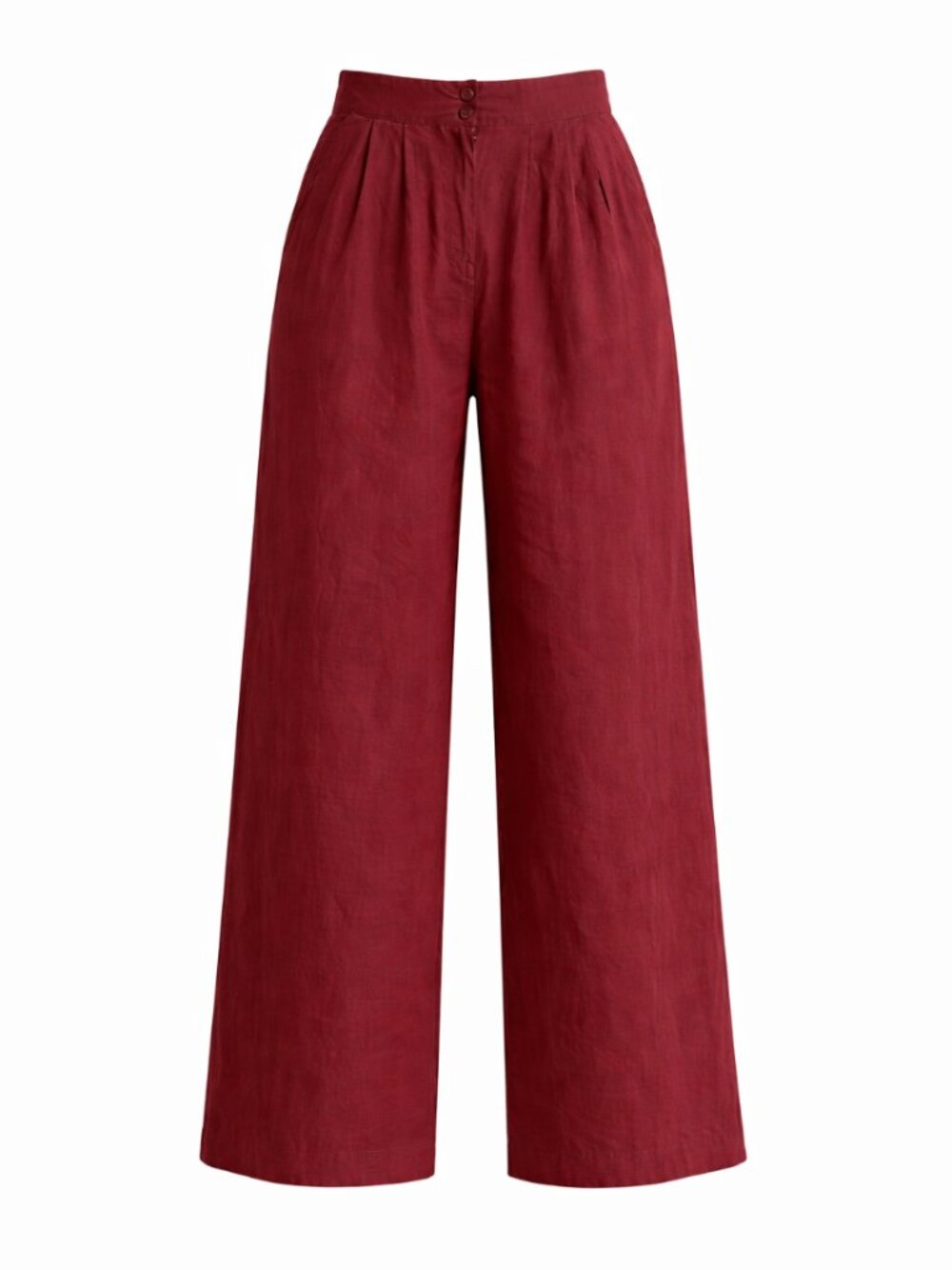 Vintage • burgundy flowy wide-leg pants